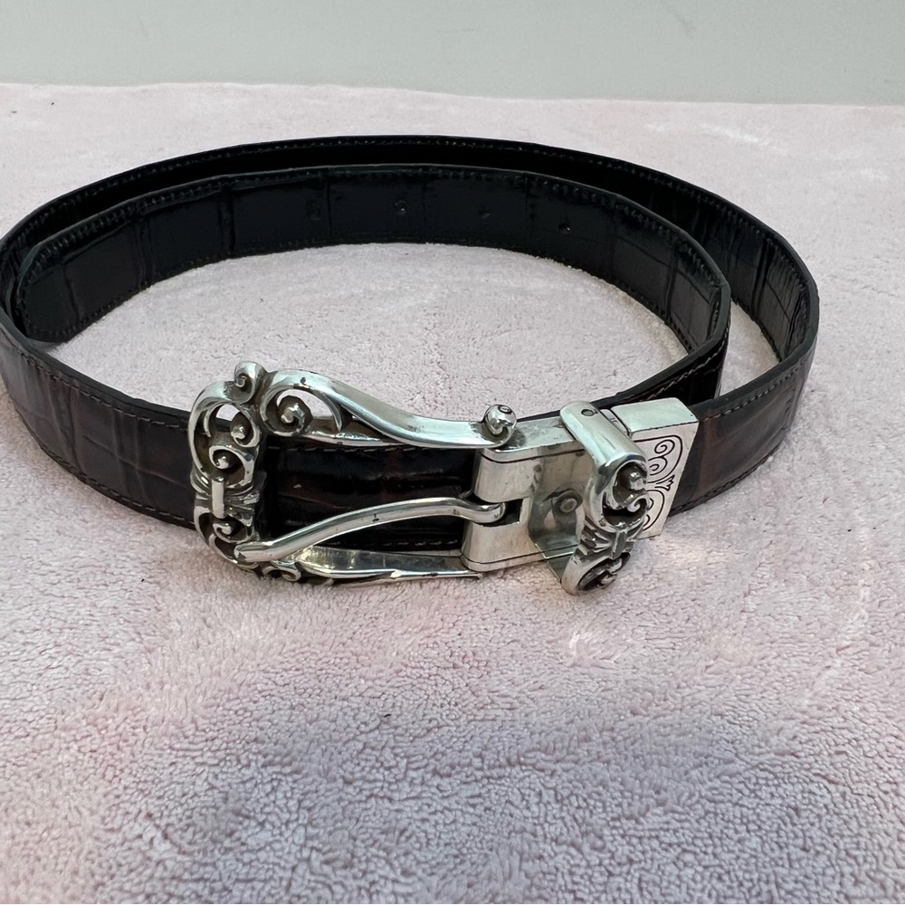 Brighton Brown With Animal Design Detail Belt Sz M